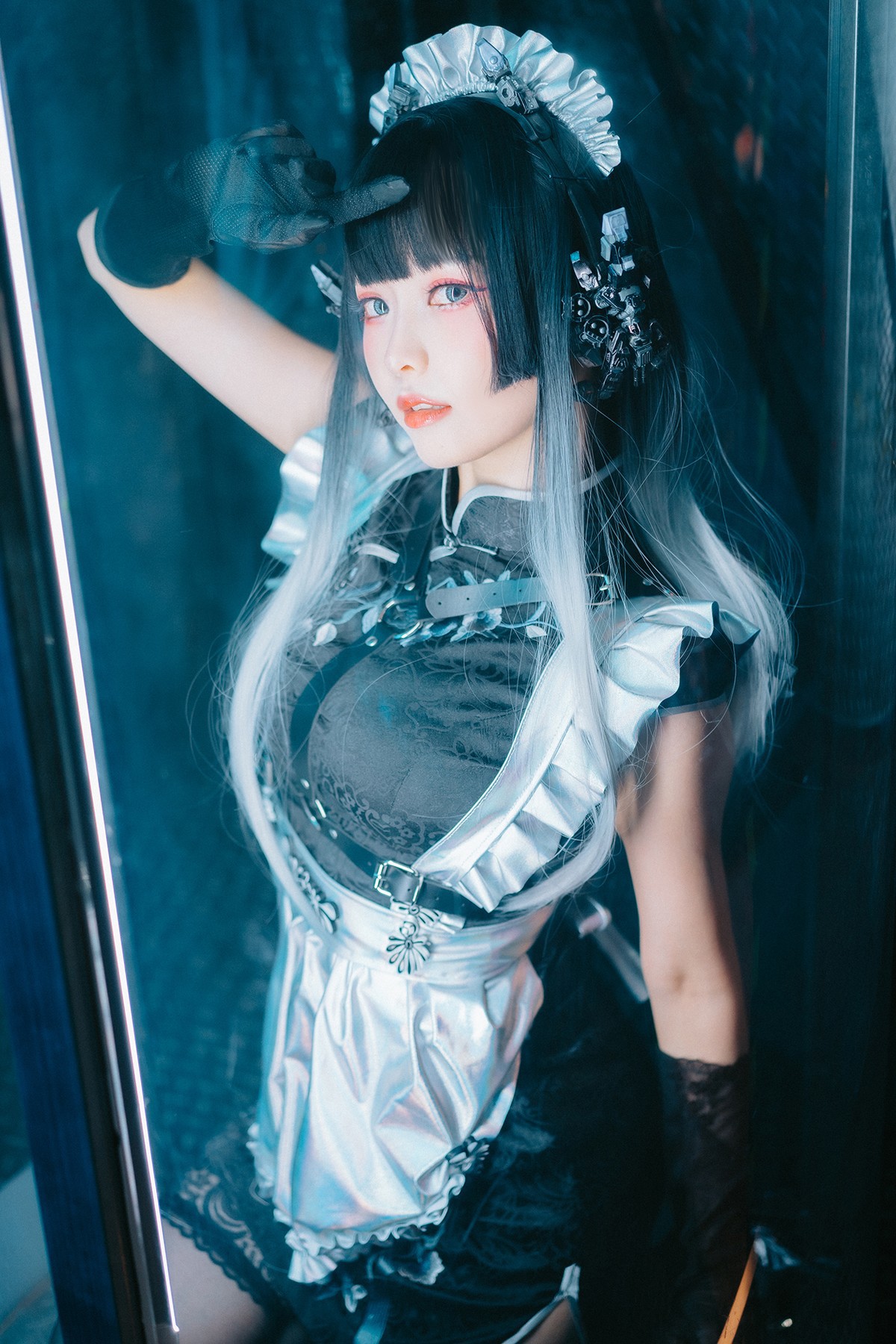 Cosplay ElyEE子 賽博女僕 Melanite黑榴石(6)