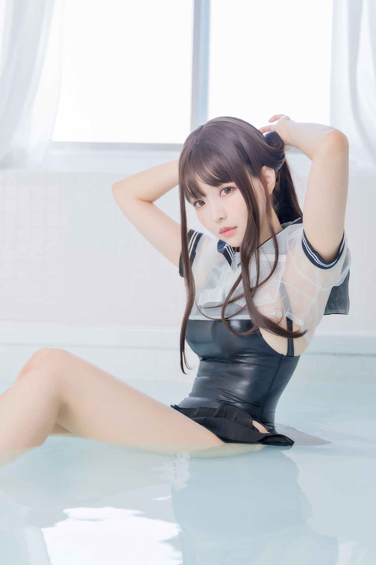 Cosplay ElyEE子 Racing Swimsuit 競泳水手服 Set.01(20)