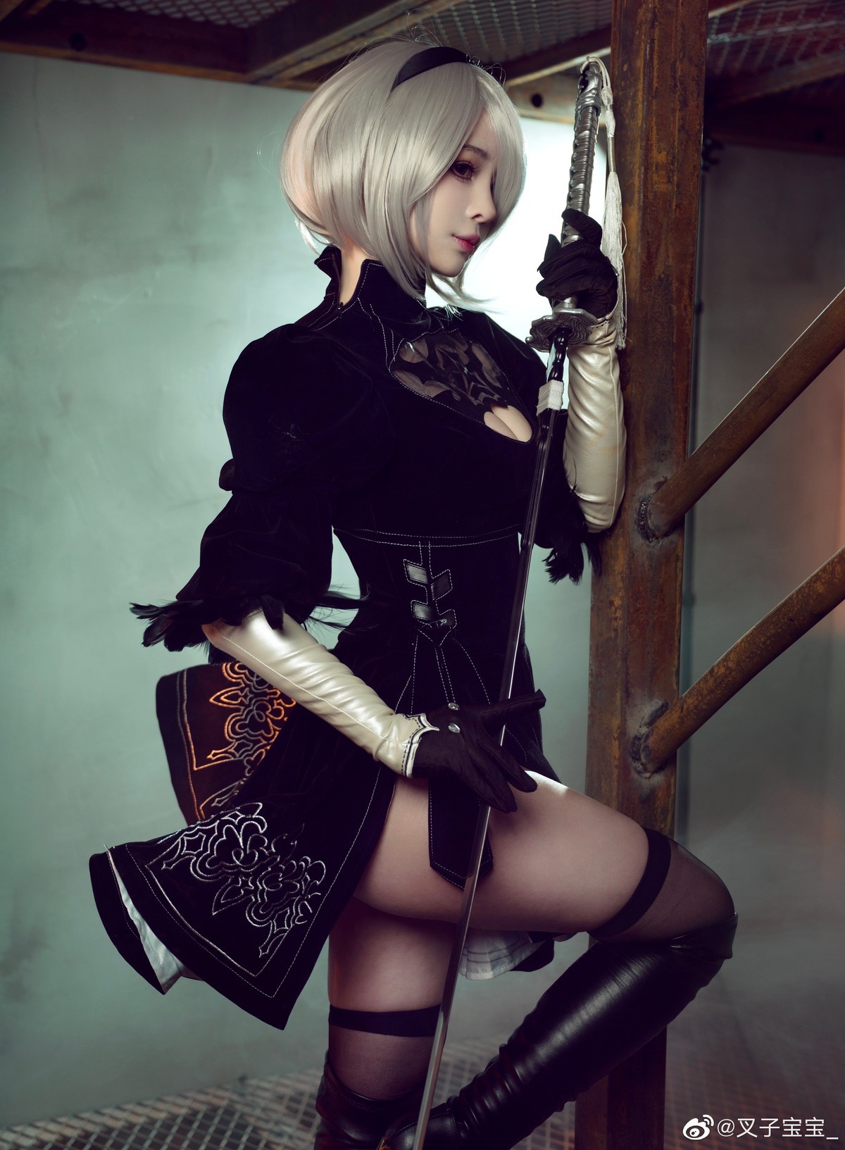 叉子宝宝 Cosplay 2B 尼尔机械纪元(8)