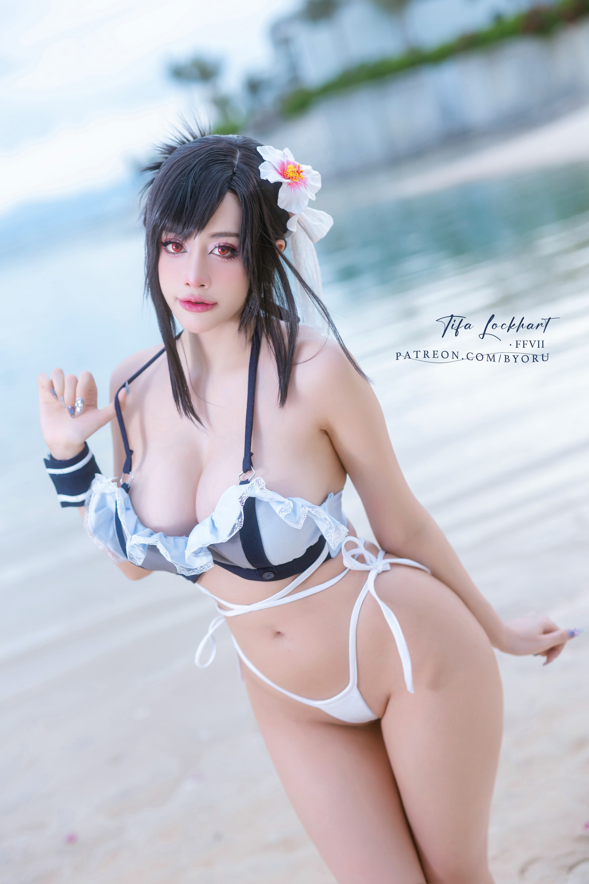 Cosplay 日本性感萝莉Byoru Tifa FF7r Bikini(15)