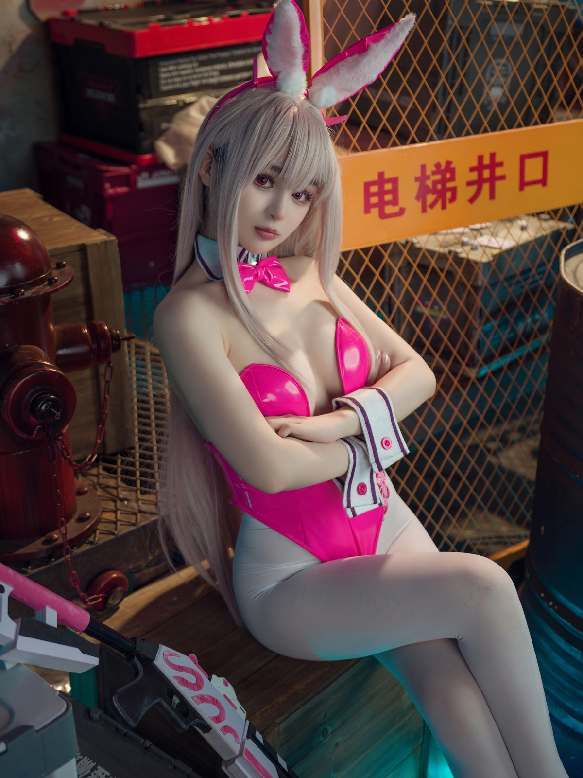 Cosplay 桜井宁宁 Viper Bunny 毒蛇兔女郎(26)