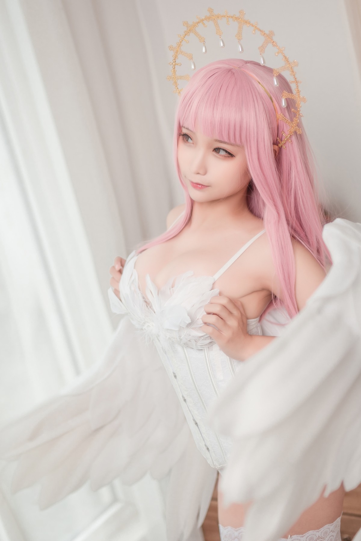 Cosplay 蠢沫沫 Chunmomo 沫沫真爱版 天使本-光天使(40)