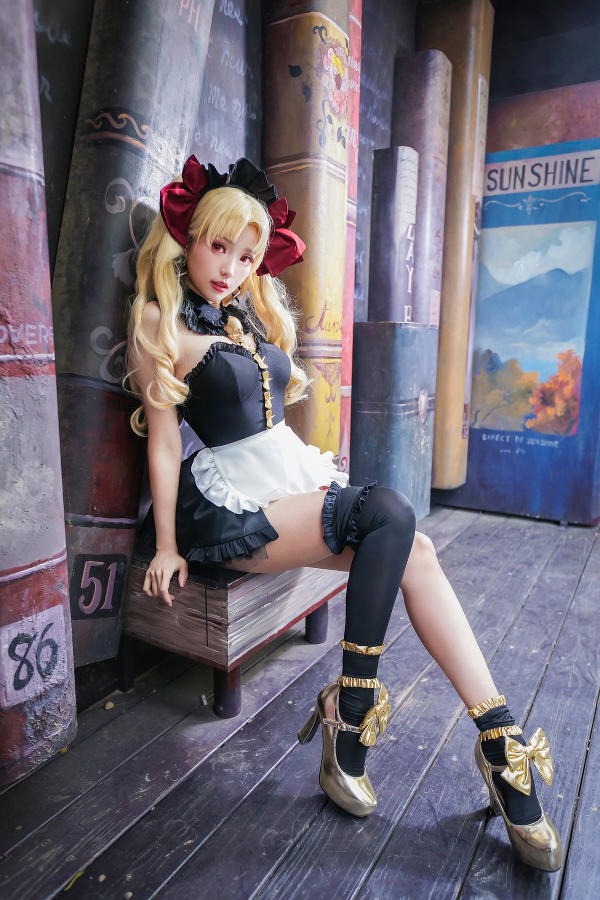 Cosplay ElyEE子 远坂凛 女仆(13)