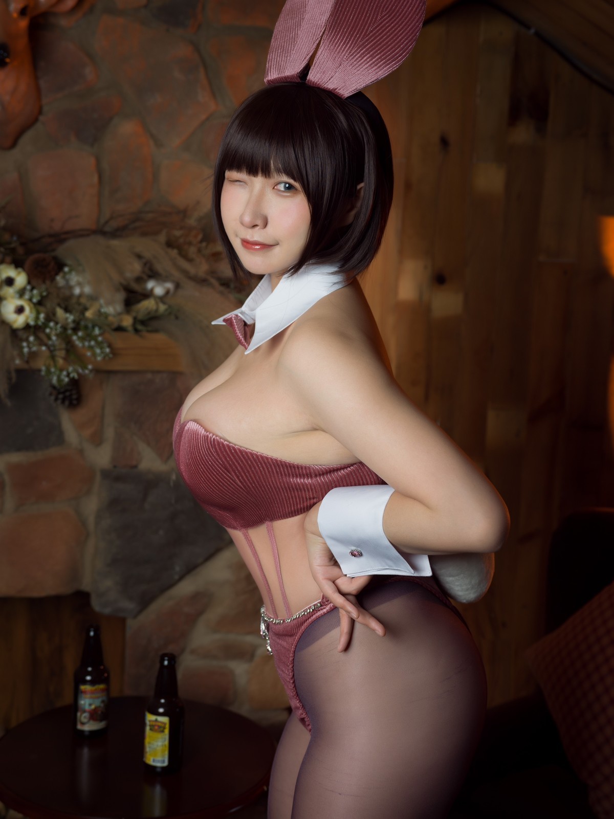 麻花麻花酱 Cosplay 兔女郎(32)