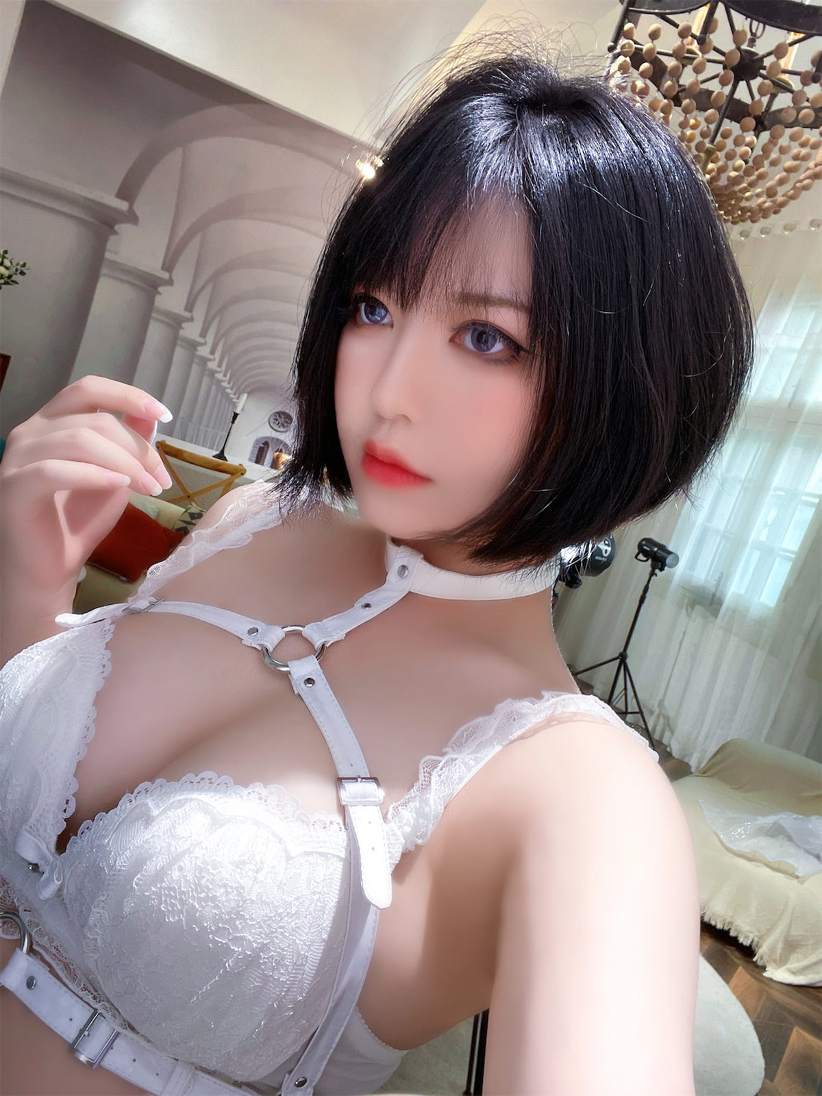 Cosplay 半半子 纯白(39)