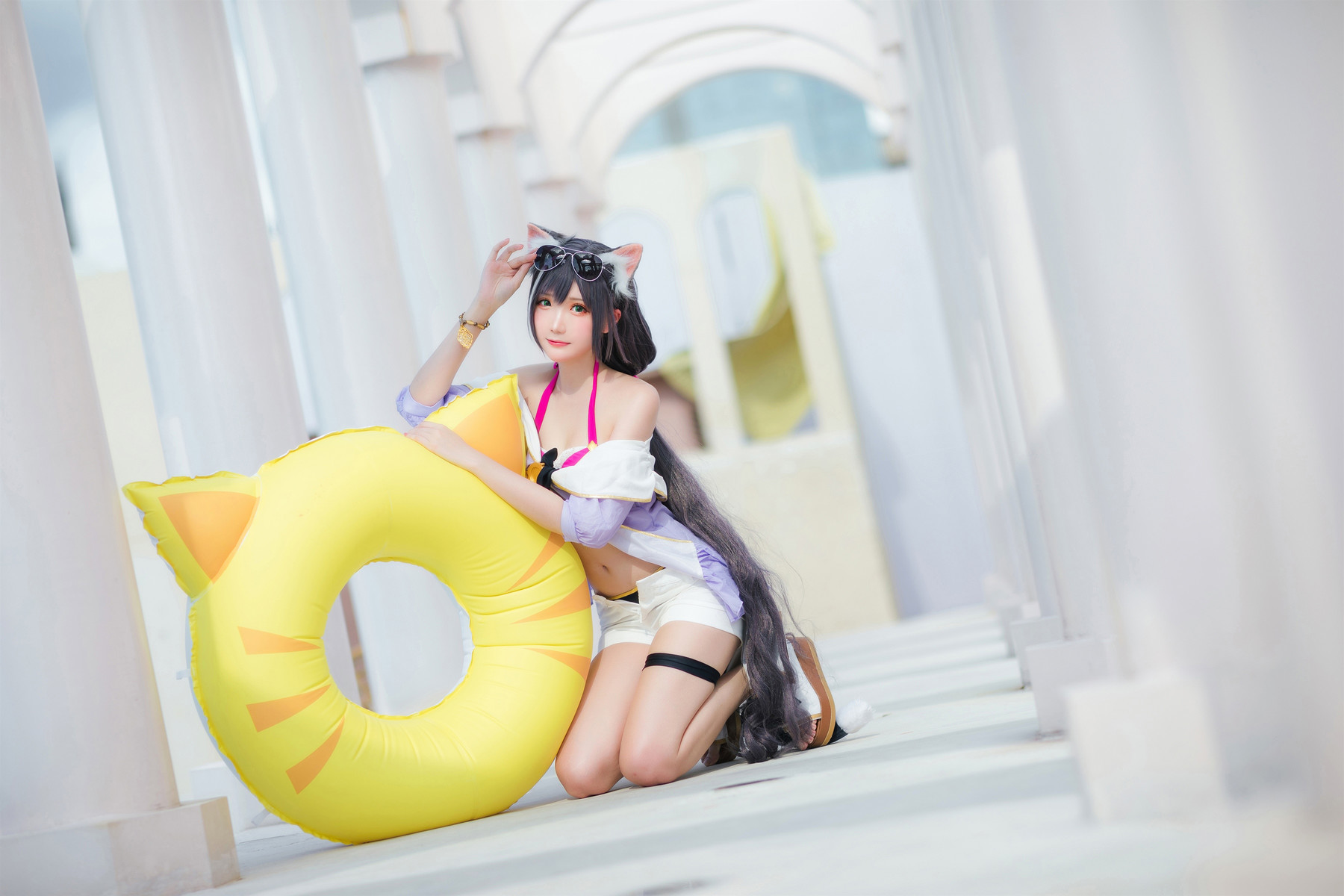 Cosplay 瓜希酱 公主连结 凯露夏日 Kyaru(16)