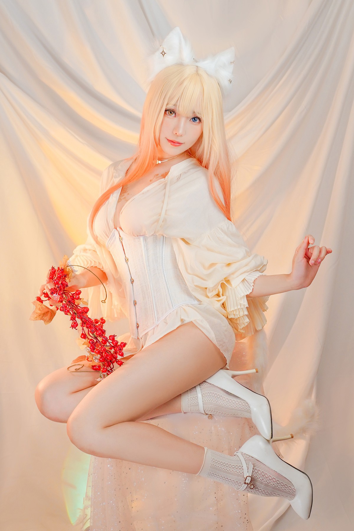 Cosplay ElyEE子 Cat魔女與貓(41)