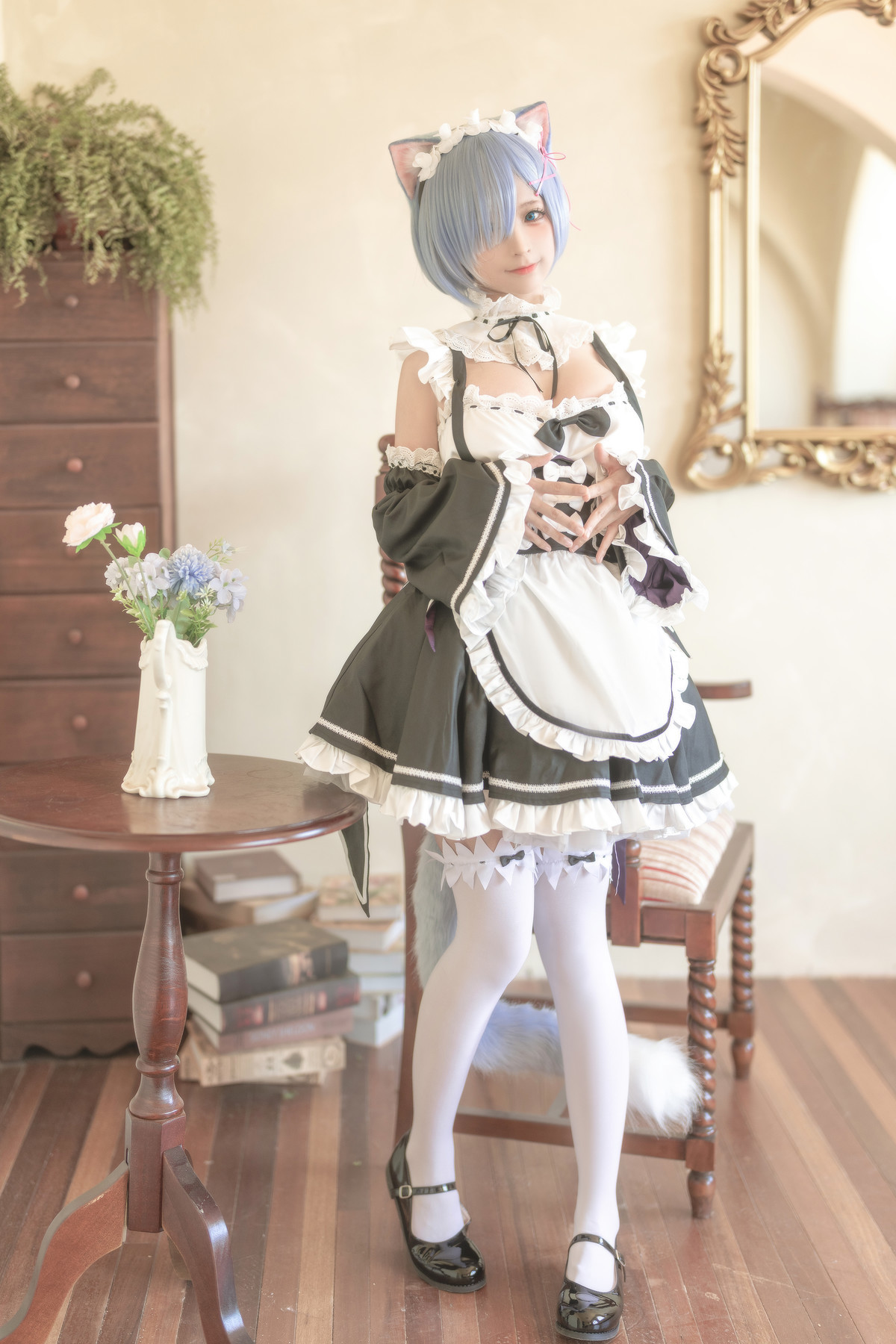 蠢沫沫 Cosplay 雷姆(6)