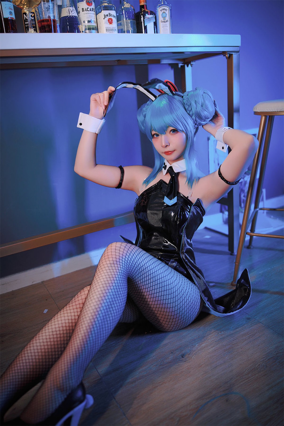 Cosplay Yuuhui玉汇 初音黑兔(8)