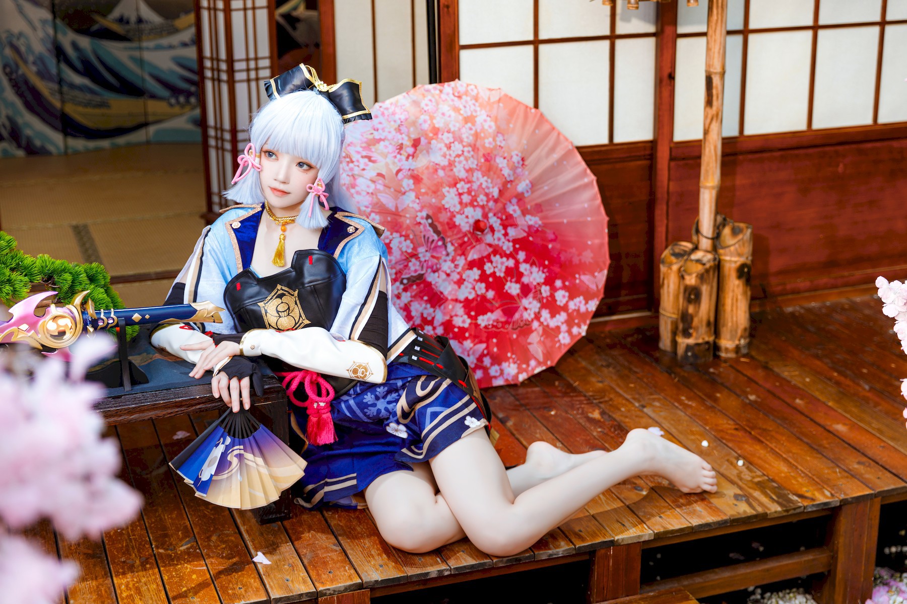 Cosplay 桜桃喵 神里绫华 Ayaka Kamisato(11)