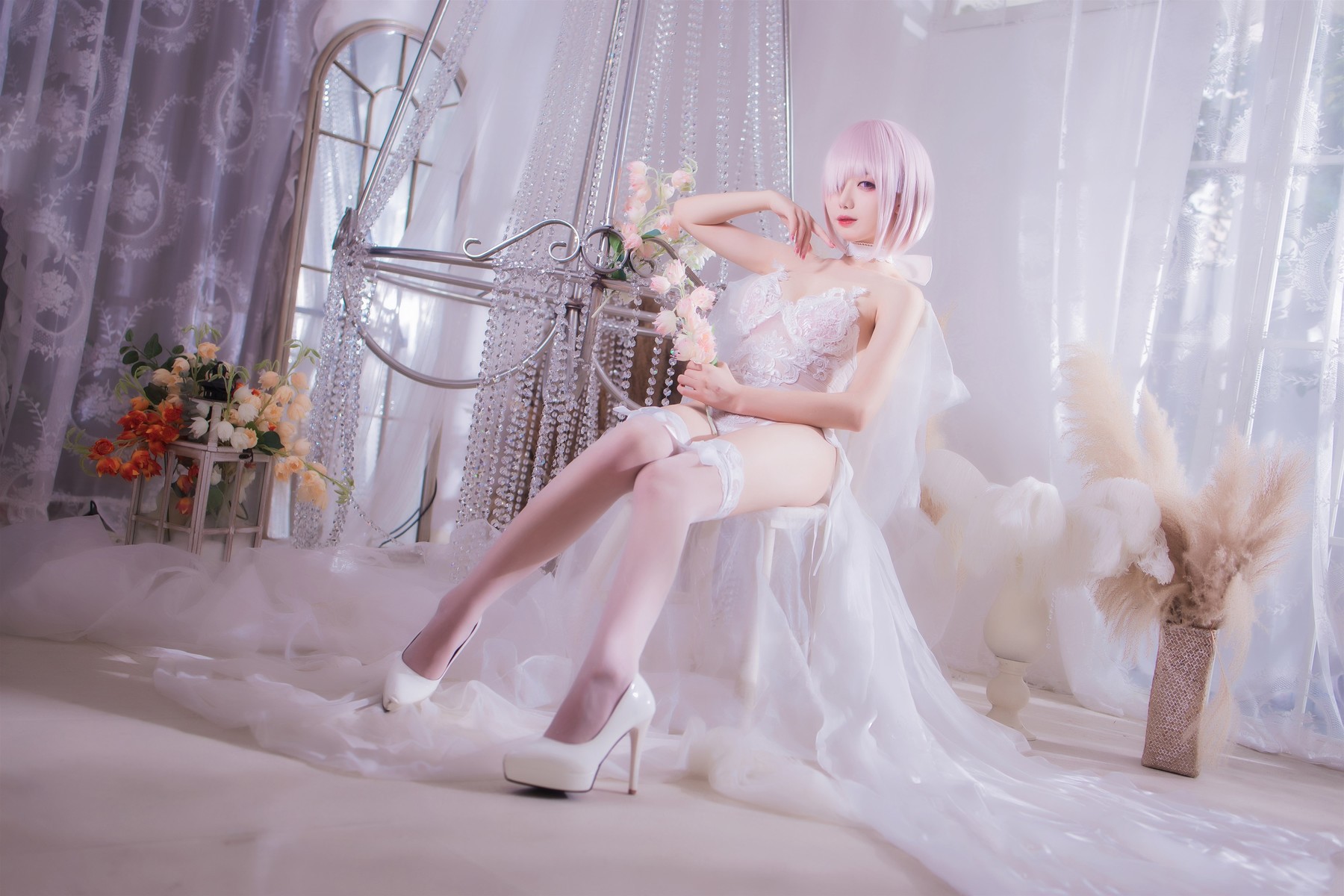 Cosplay 封疆疆 婚纱玛修 Wedding Dress(18)