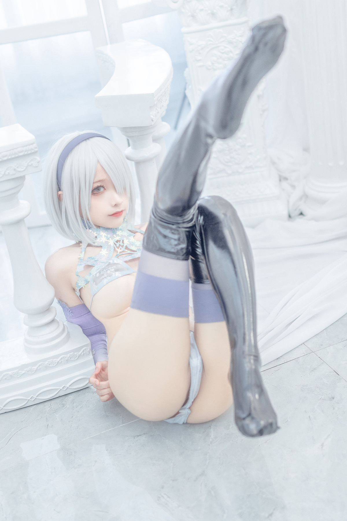 蠢沫沫 Cosplay 2b 冰雪 ice and snow(28)