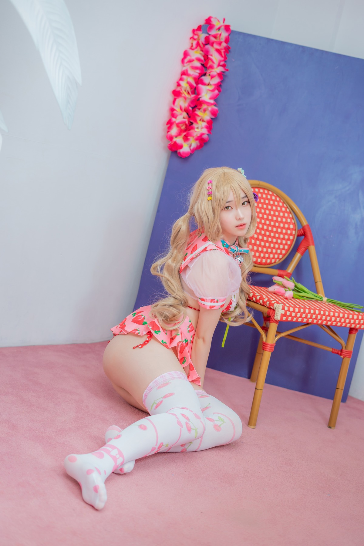 Bambi 밤비, [CreamSoda] Over knee socks Set.01(6)