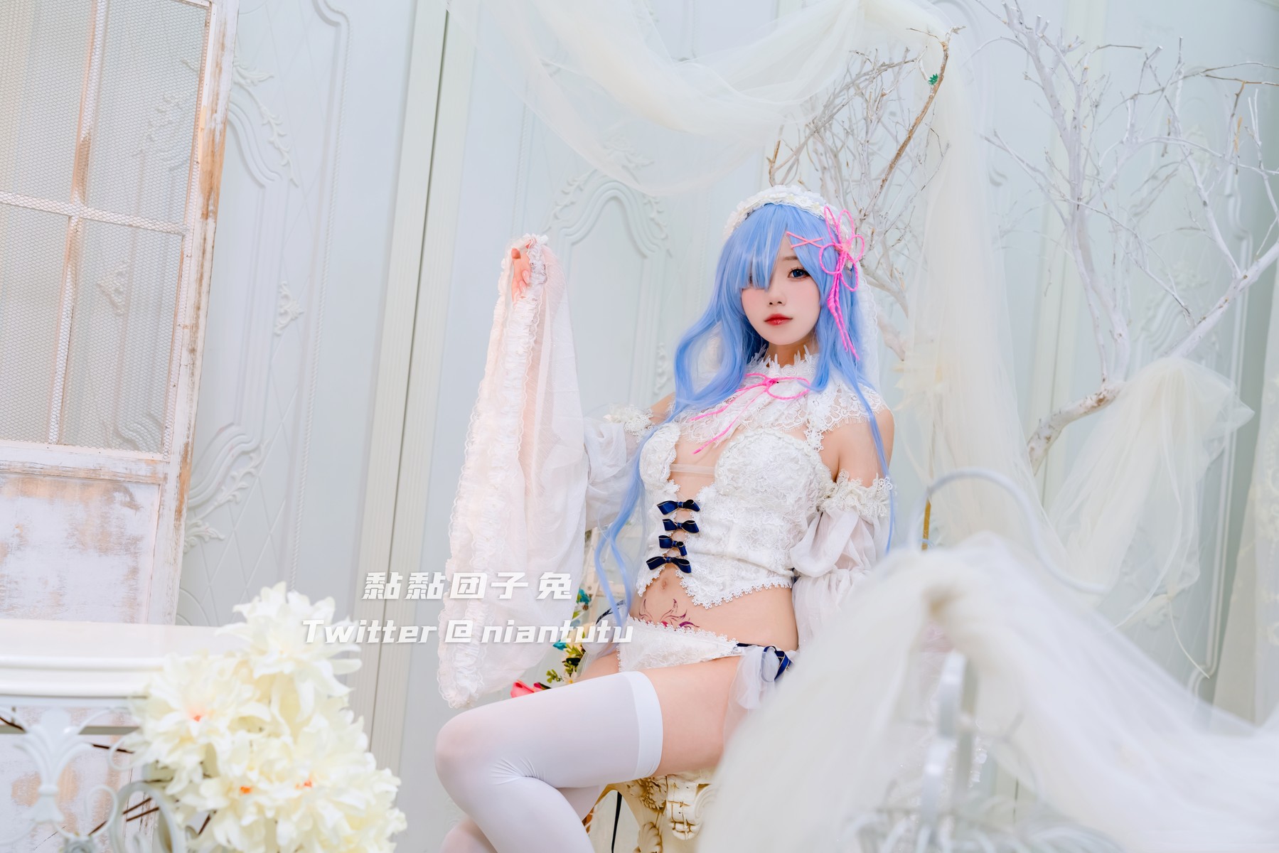 Cosplay 黏黏团子兔 长发蕾姆(2)