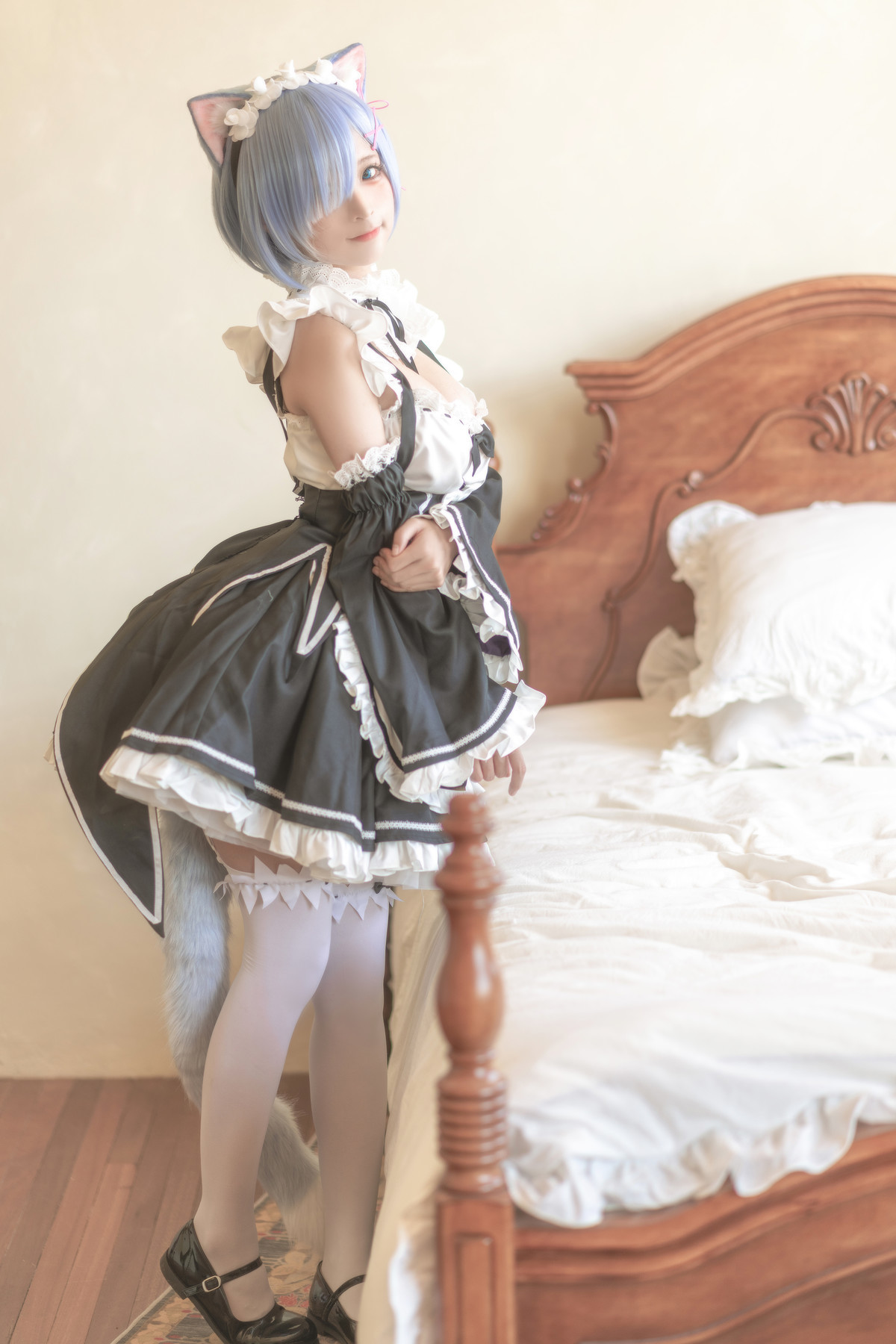 蠢沫沫 Cosplay 雷姆(5)