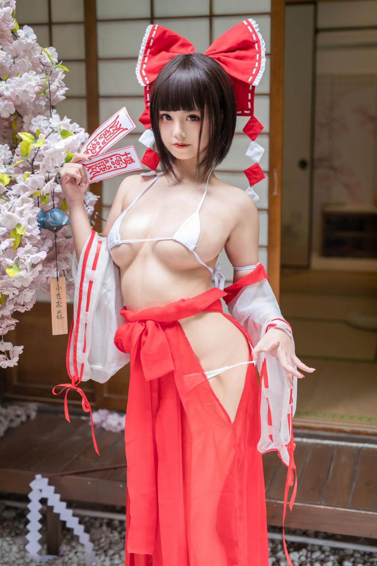 蜜汁貓裘 Cosplay 巫女 Miko Sister(22)