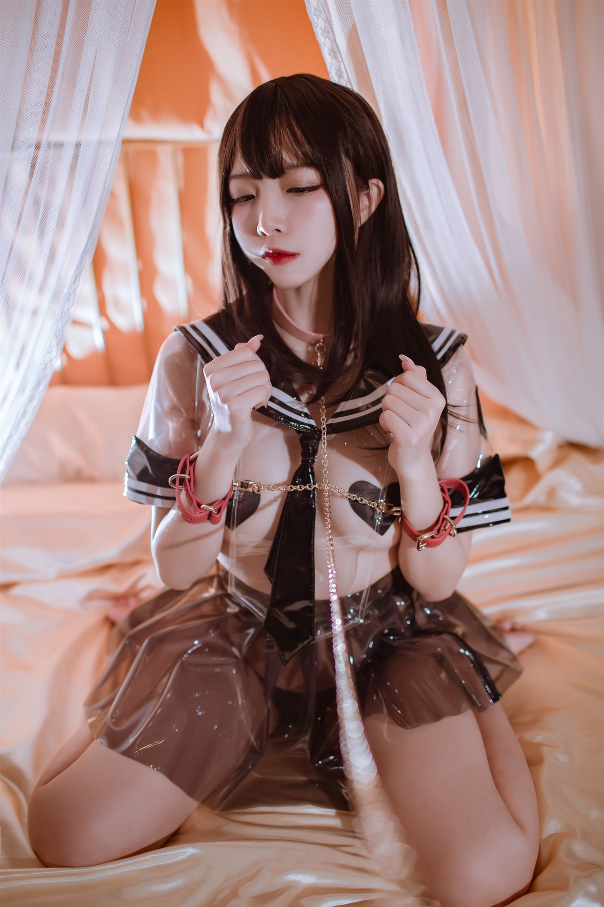 Cosplay 二佐Nisa 透明JK(4)