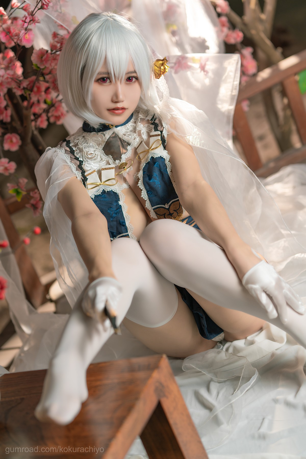 Cosplay 小仓千代 天狼星旗袍(9)