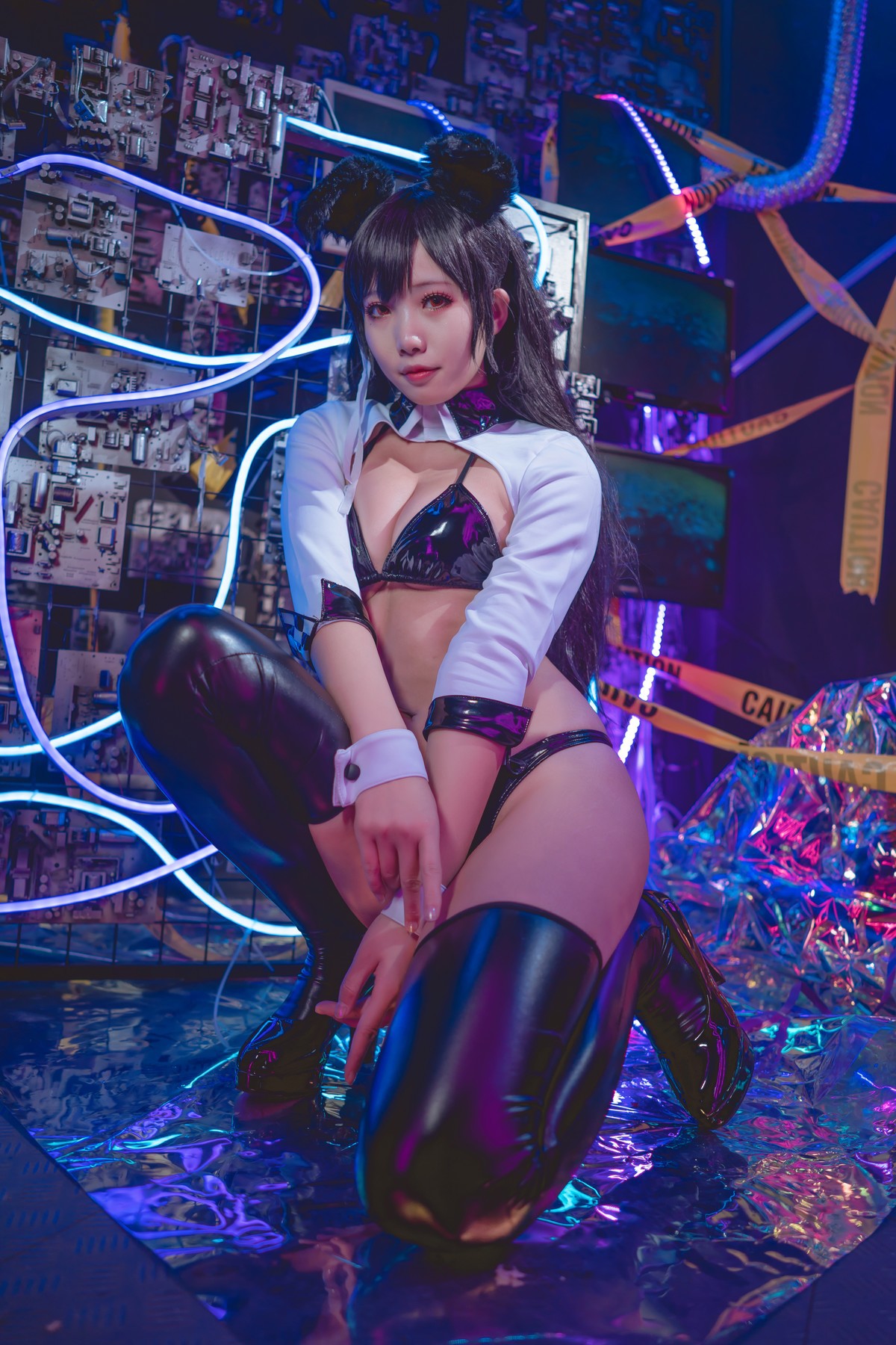 Cosplay 墨玉 爱宕机车服(35)