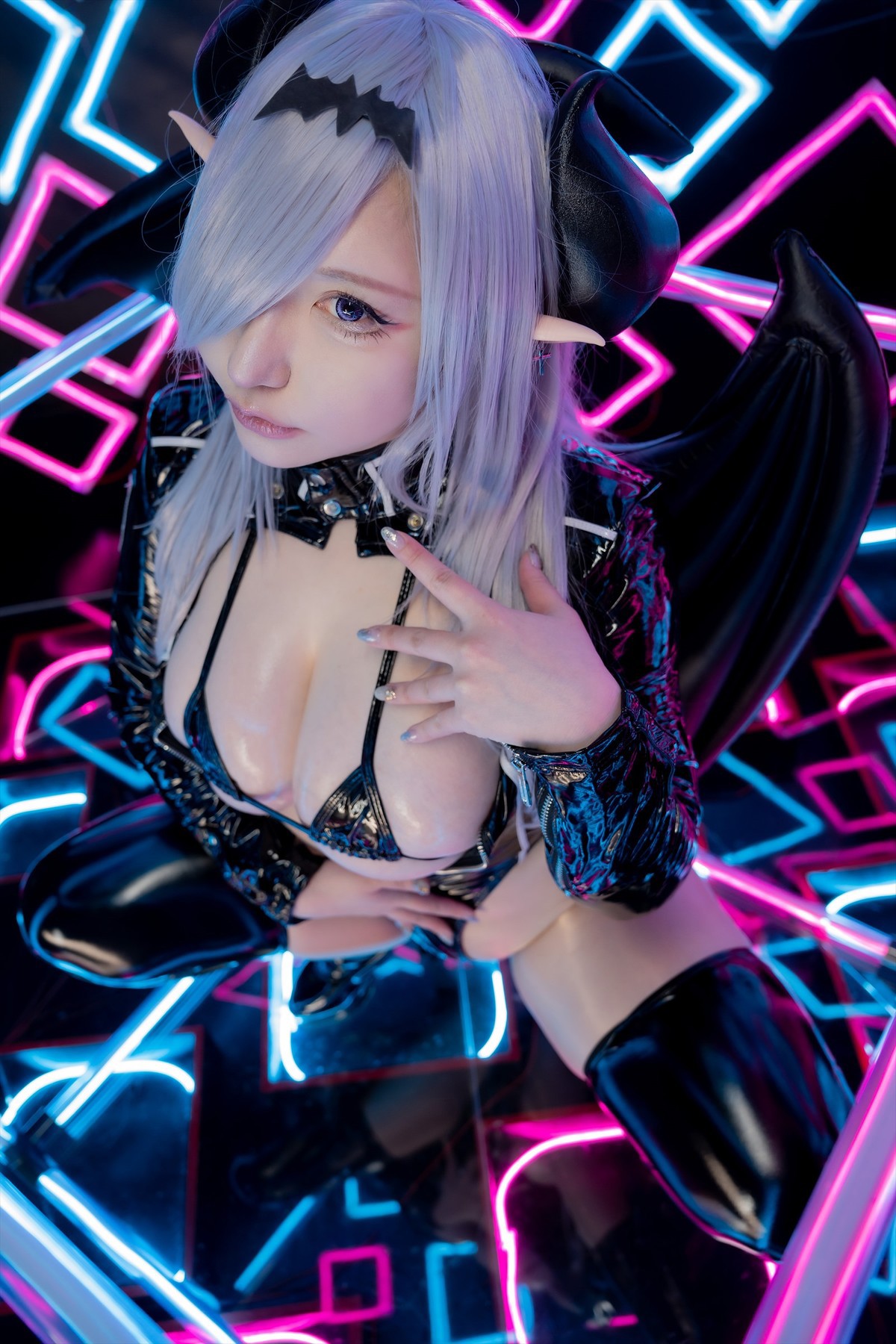 Cosplay SAKUサク See-through Bunny Succubus Set.04(21)