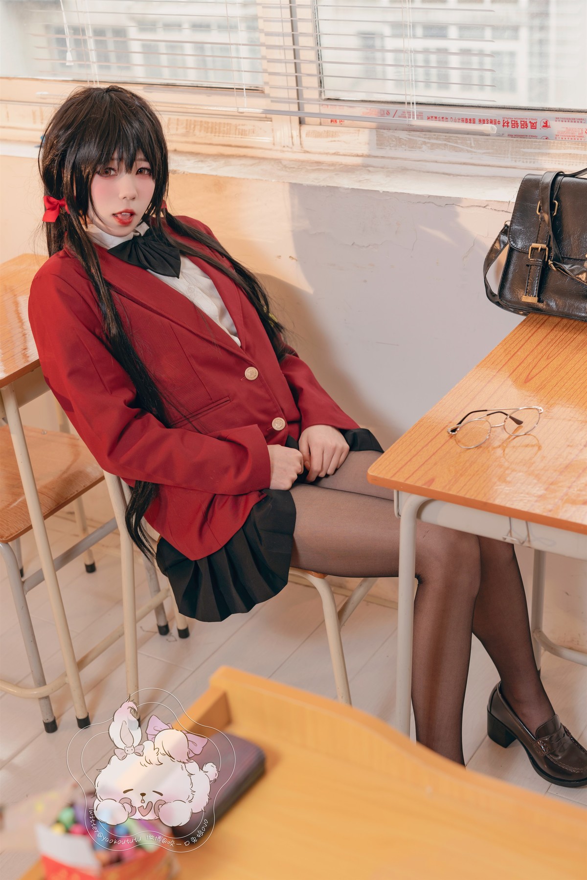 Cosplay 咬一口兔娘 风纪委员大凤 Set.01(14)