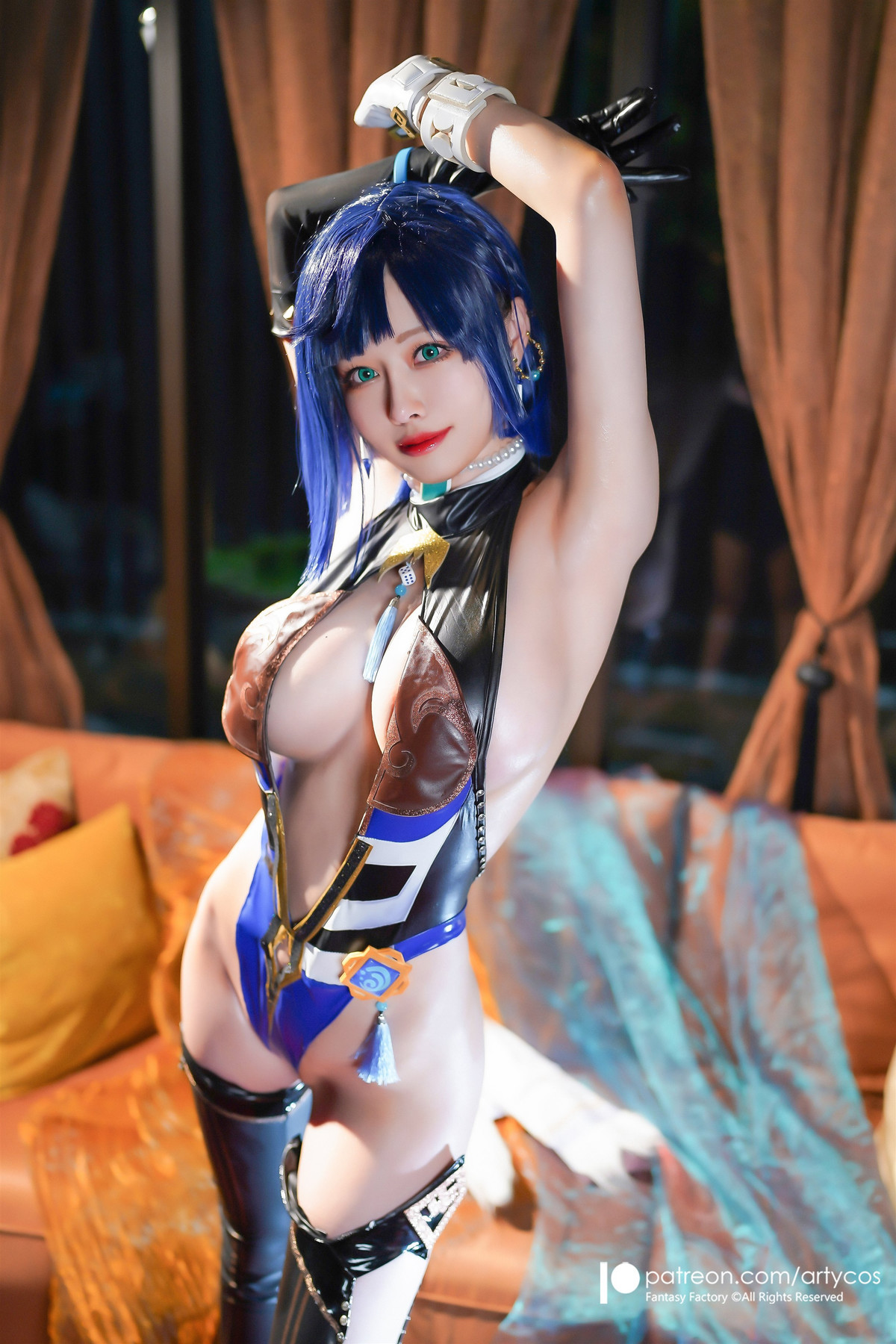 Cosplay Arty亞緹 Yelan 夜兰 Genshin Set.01(8)