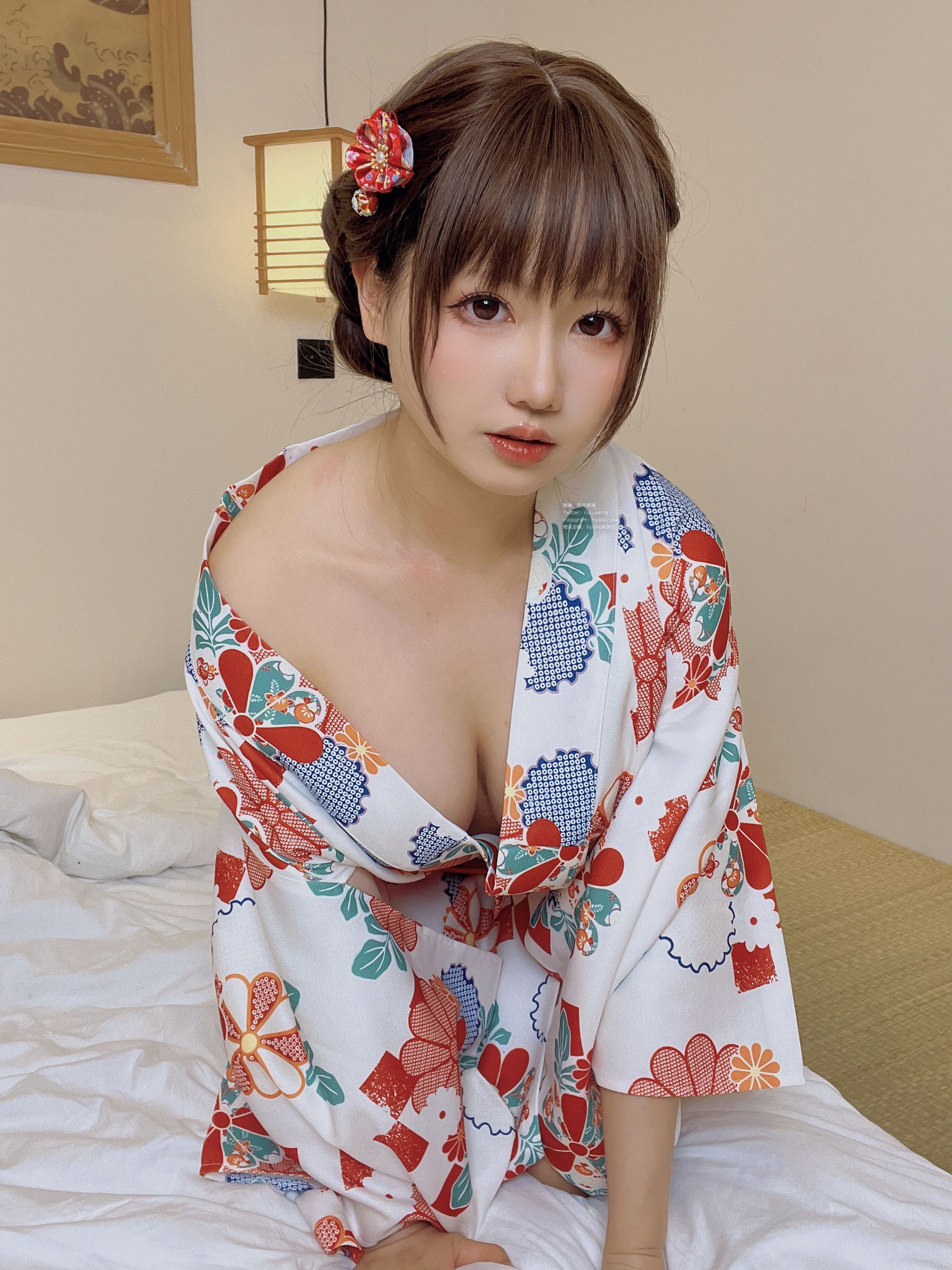 喵子Nyako #Nyako喵子 电子版41 和风烂漫 自拍(45)