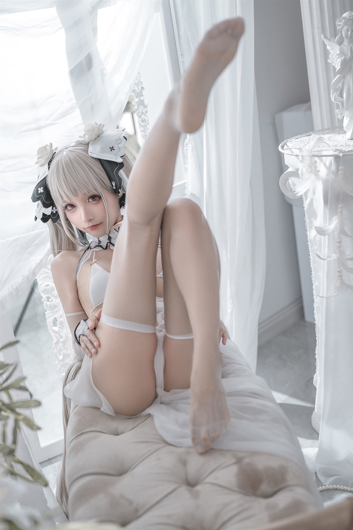 蠢沫沫 Cosplay 可畏婚纱(33)