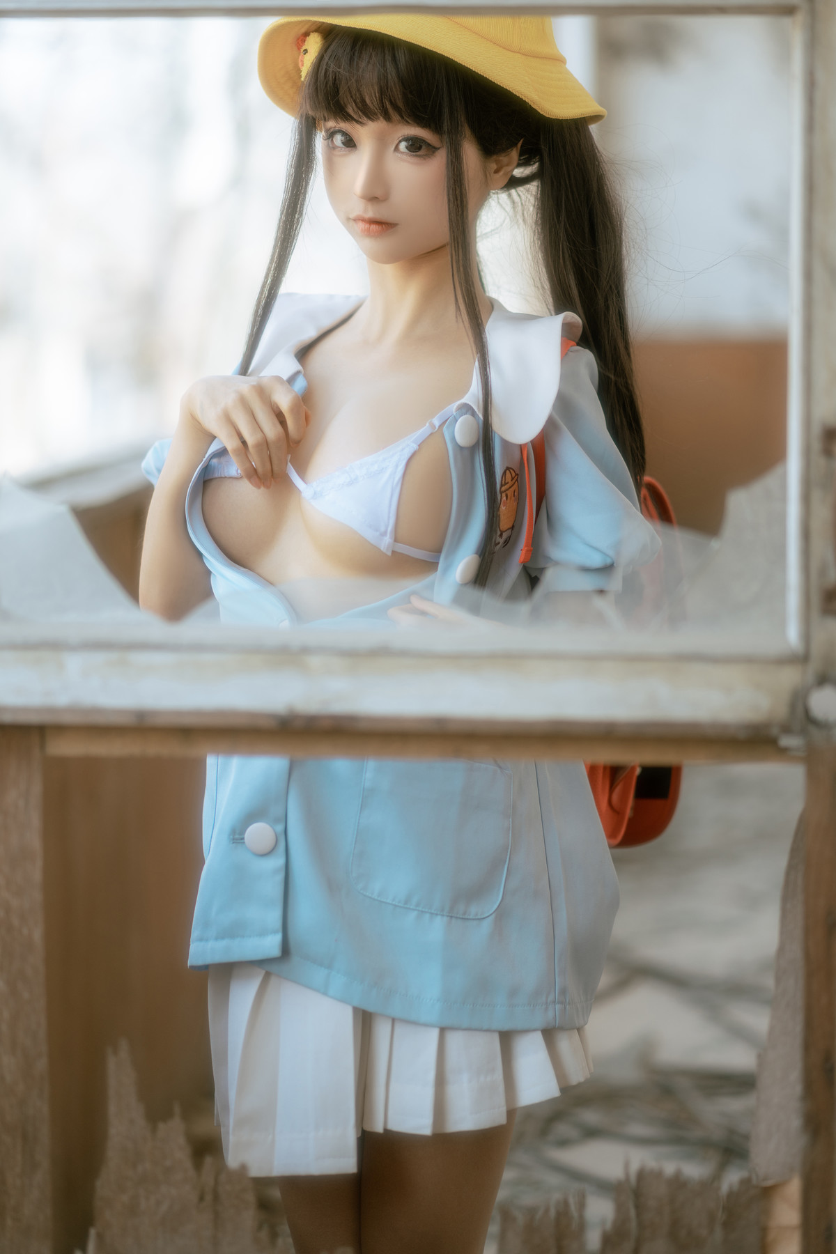 Cosplay 蠢沫沫 Chunmomo 小黄帽 绅士版 Set.01(21)