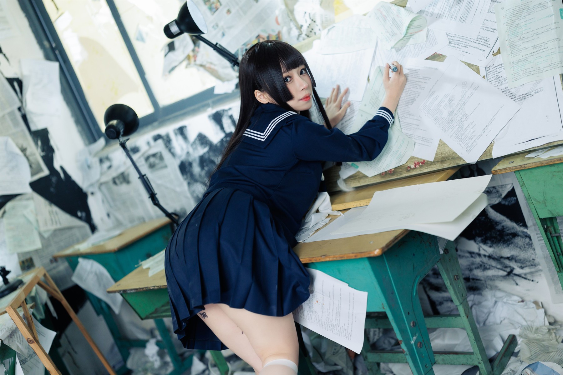 Cosplay 胡桃猫Kurumineko 反差学妹 Set.01(46)