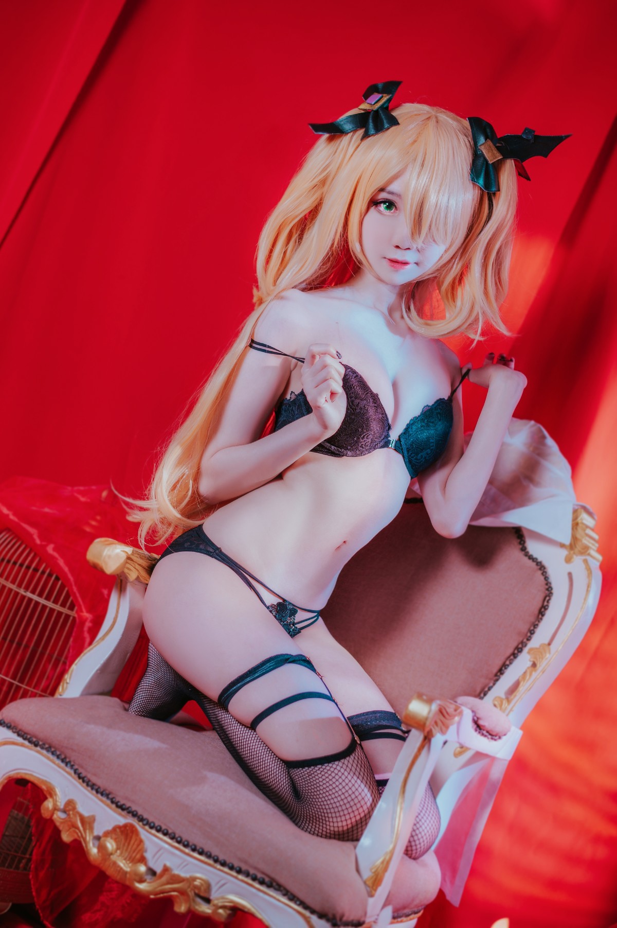 Cosplay Sally多啦雪 Fischl Gothic Lingerie(6)