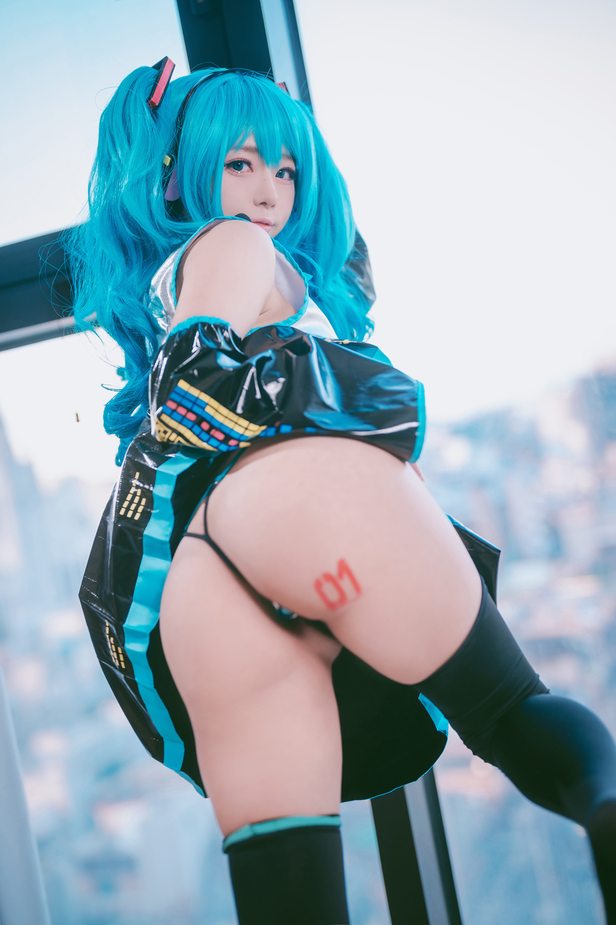 Cosplay Maruemon 마루에몽 Plug Me In Miku Set.02(11)