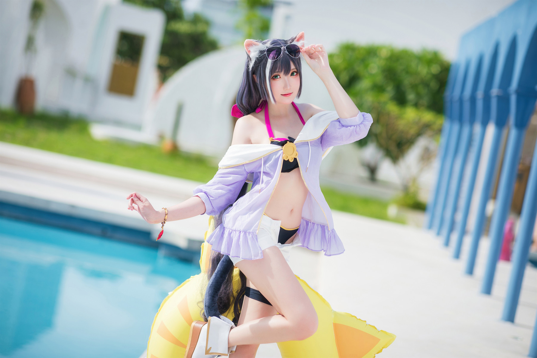 Cosplay 瓜希酱 公主连结 凯露夏日 Kyaru(2)