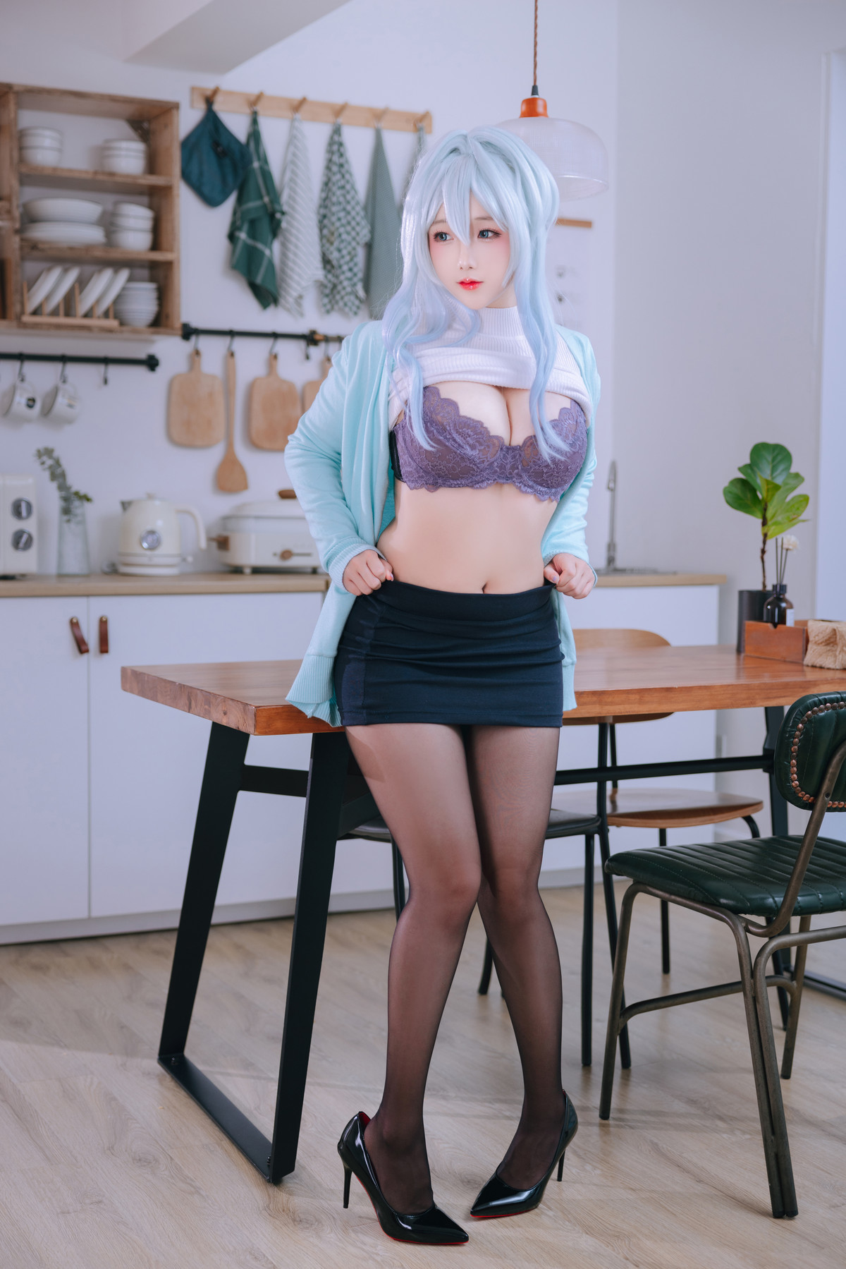 Cosplay Rinaijiao日奈娇 未亡人雪女 Set.03(12)