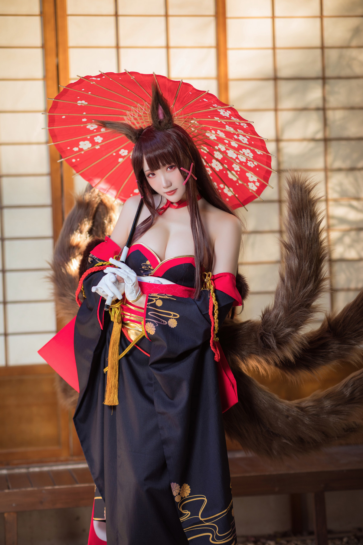 Cosplay 瓜希酱 赤城 Akagi(4)