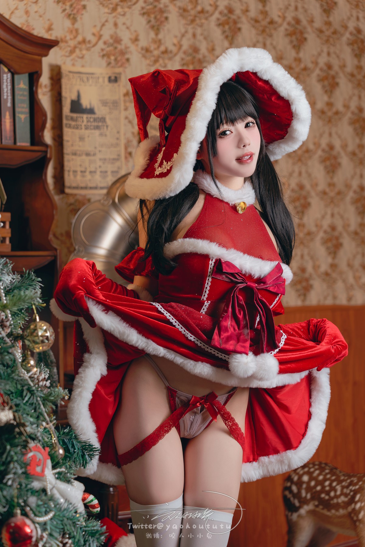 Cosplay 黏黏团子兔 魔女圣诞夜 Christmas Eve Set.01(12)