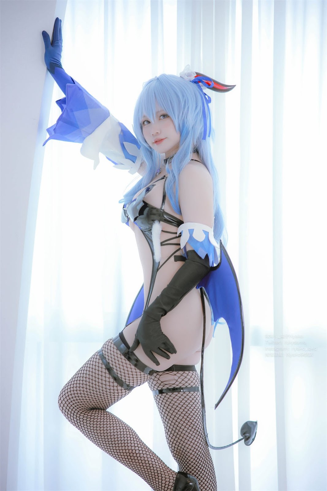 Cosplay Nyako喵子 原神 甘雨魅魔(17)