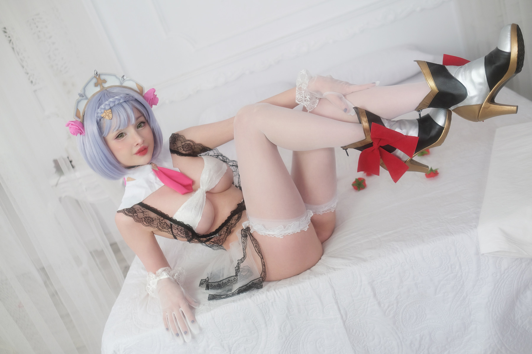 Hidori Rose Cosplay Noelle &#8211; Genshin Impact(22)