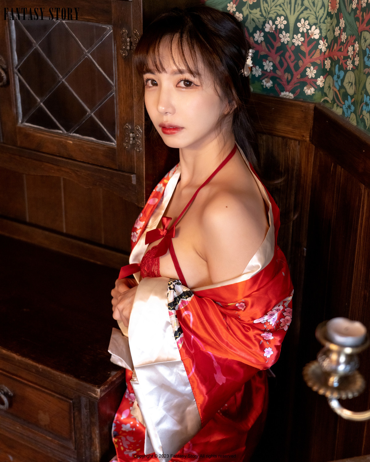 Rua 루아, [Fantasy Story] A Girl in a Red Yukata Set.01(8)