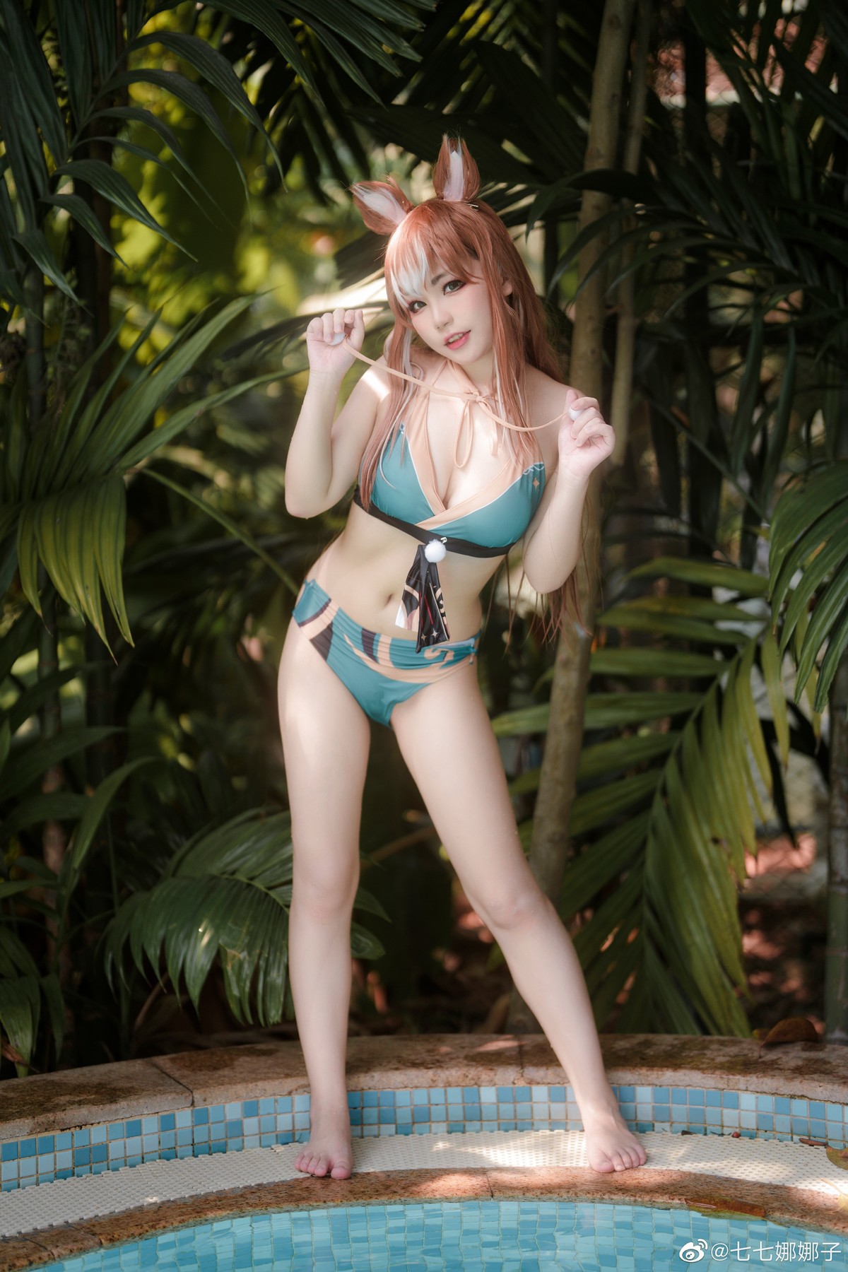 七七娜娜子 Cosplay 希娜吧 ​​​Swimsuit Ver(16)