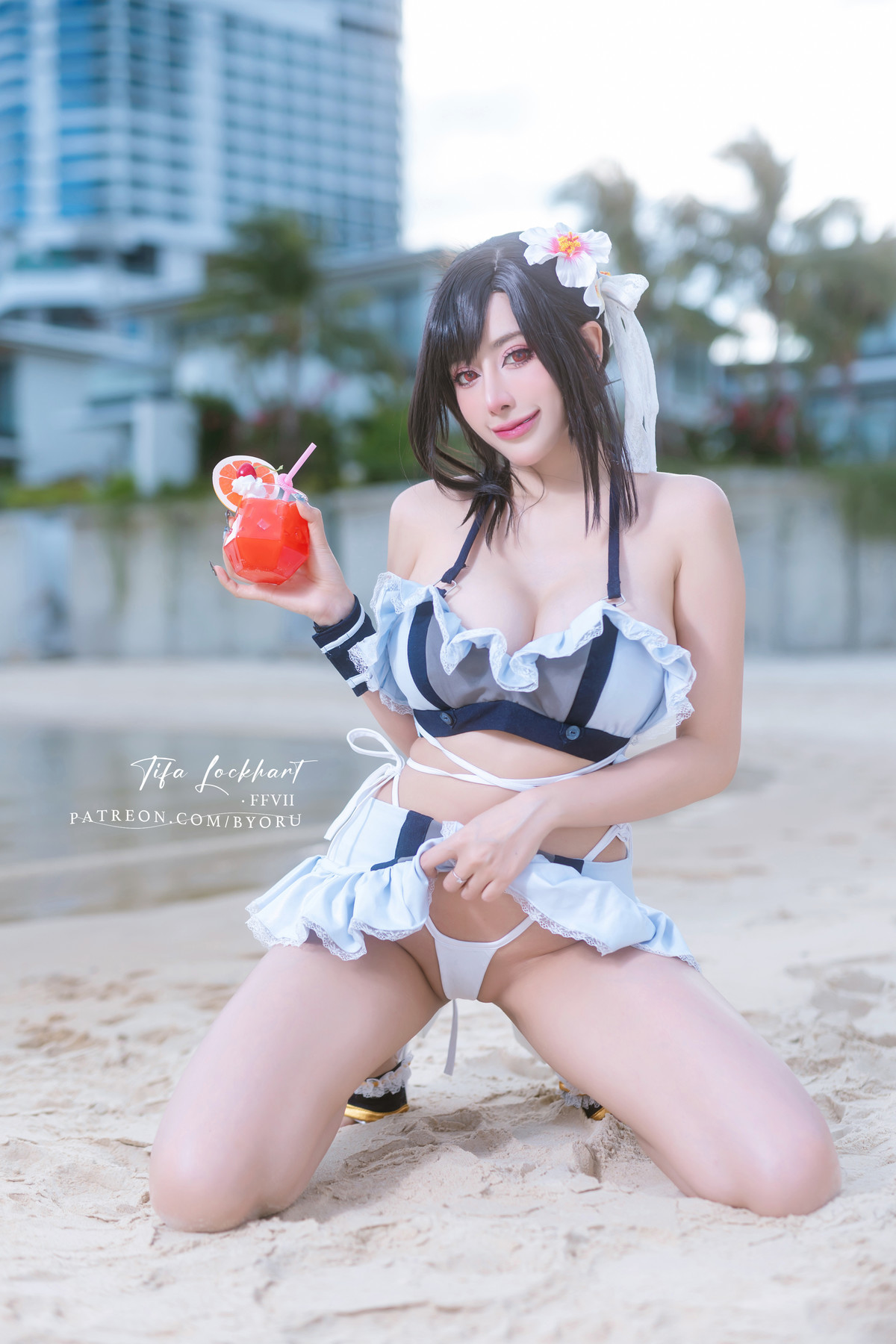 Cosplay 日本性感萝莉Byoru Tifa FF7r Bikini(8)