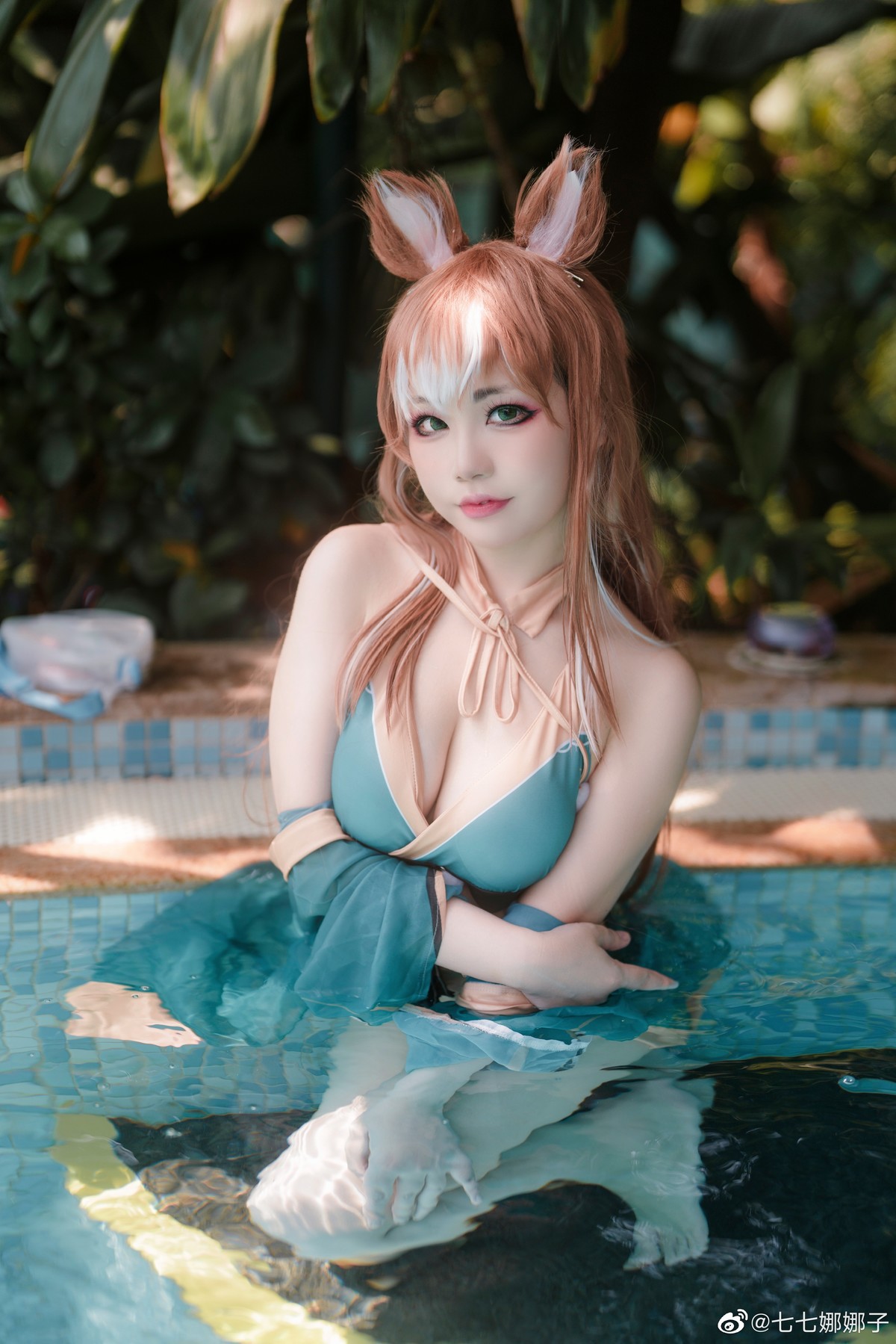 七七娜娜子 Cosplay 希娜吧 ​​​Swimsuit Ver(15)