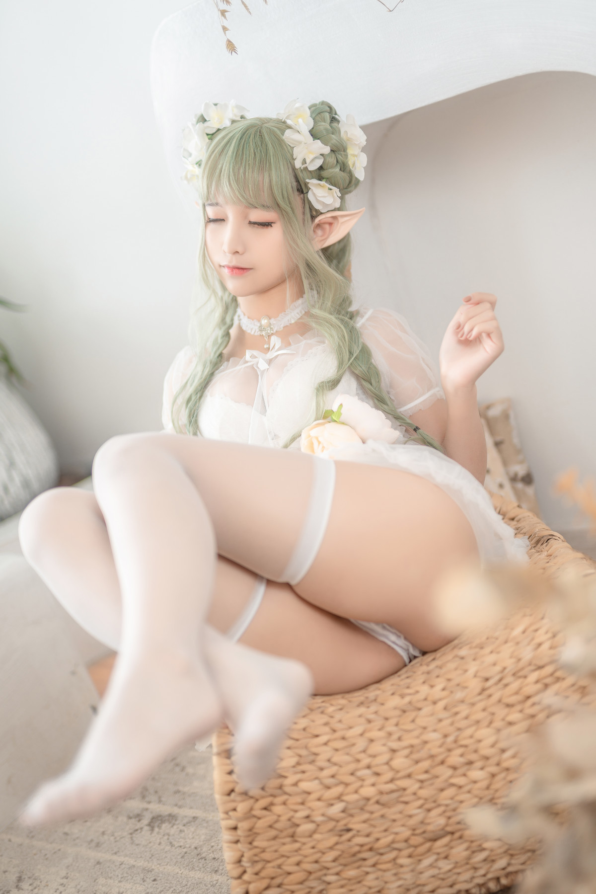 Cosplay 蠢沫沫Chunmomo 《尖耳国度》绿精灵(9)