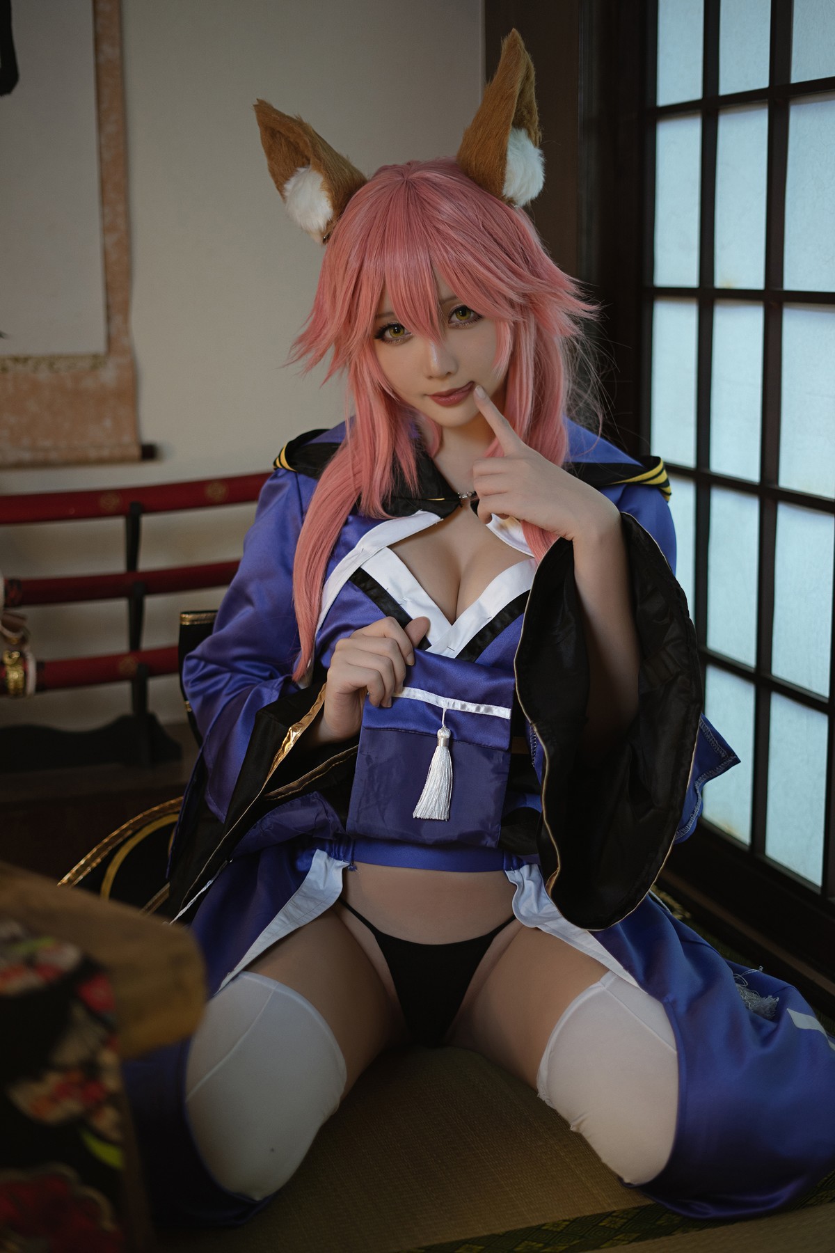 Cosplay 星之迟迟Hoshilily 玉藻前忠犬蓄势待发(16)