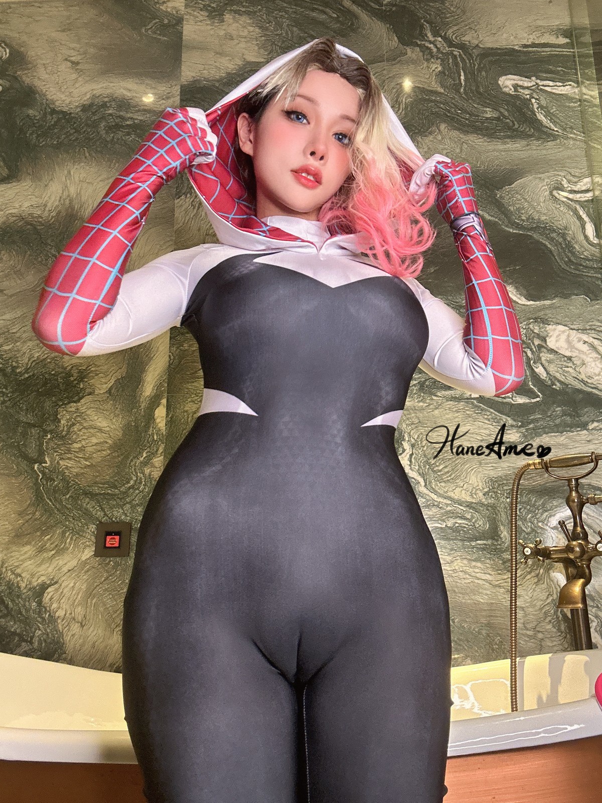 Cosplay 雨波HaneAme Gwen SpiderMan(22)