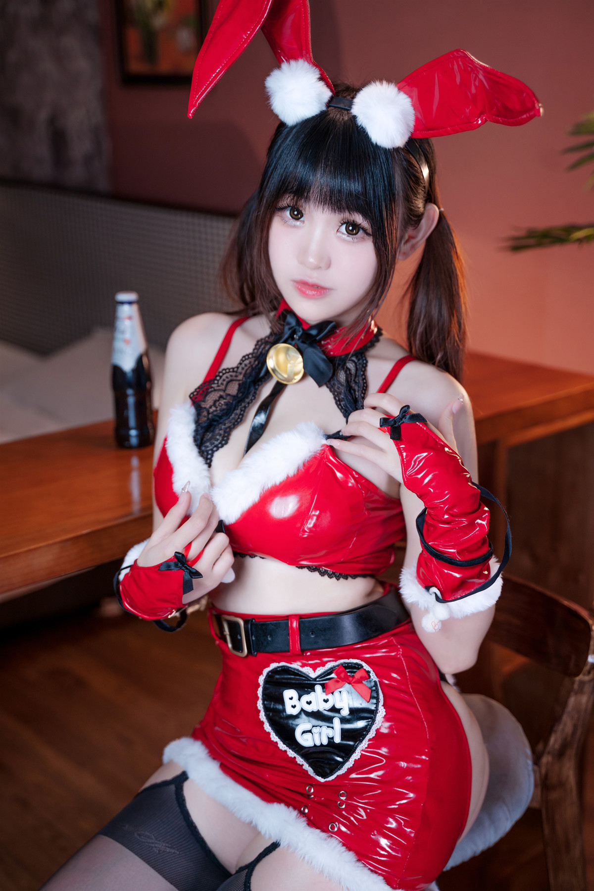 Cosplay miko酱ww 圣诞兔兔(4)