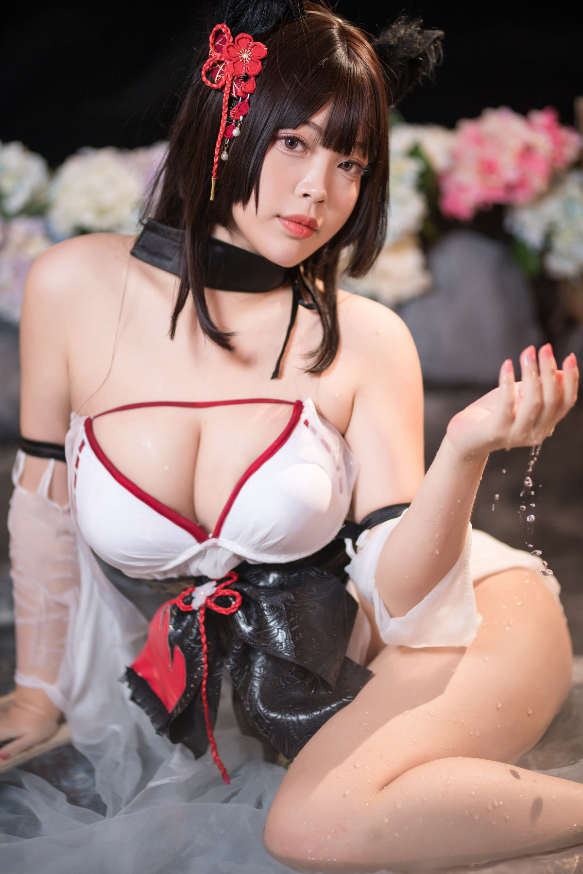 Cosplay 白烨 湿身天诚泳装(56)