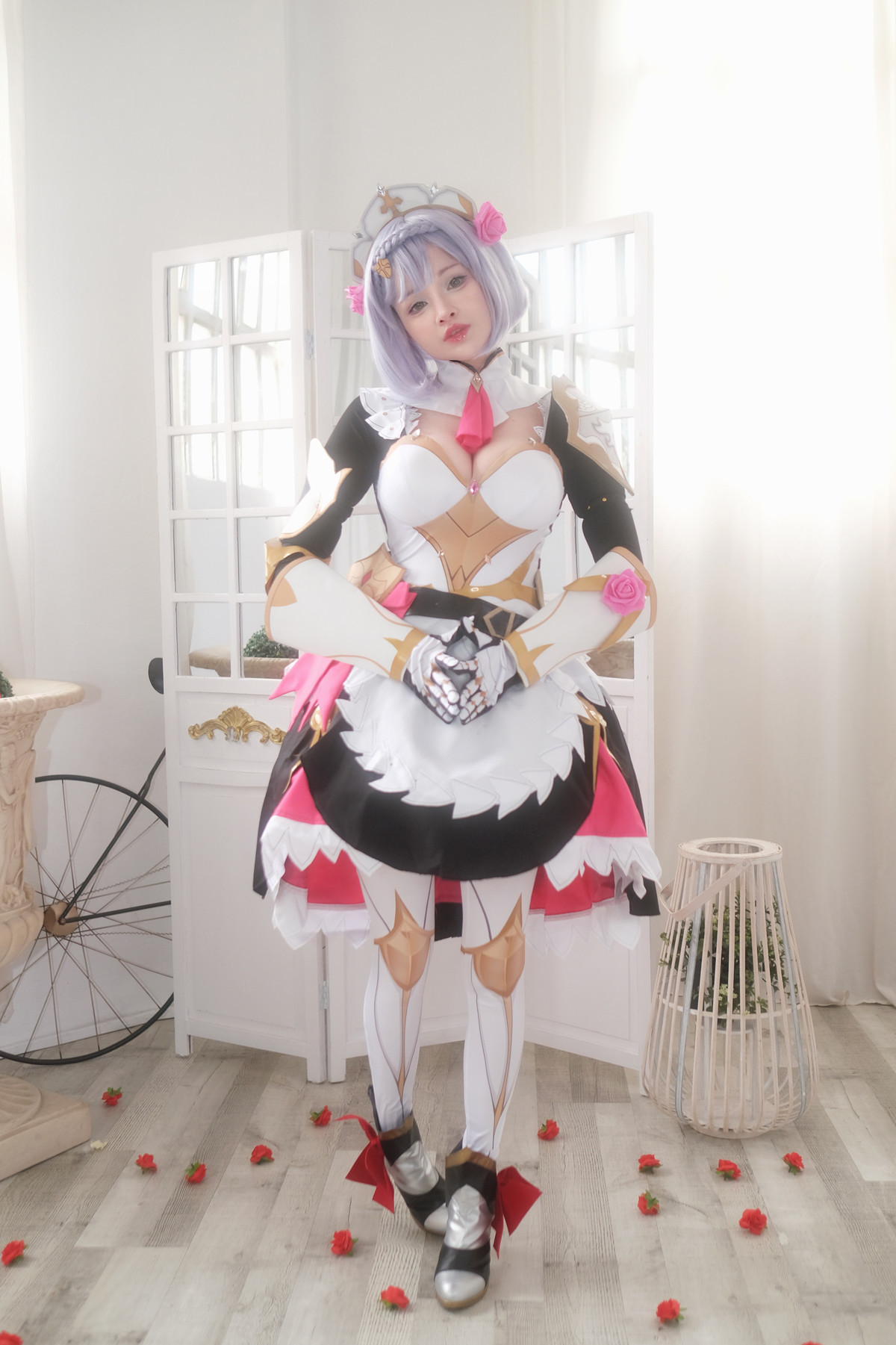 Hidori Rose Cosplay Noelle &#8211; Genshin Impact(8)