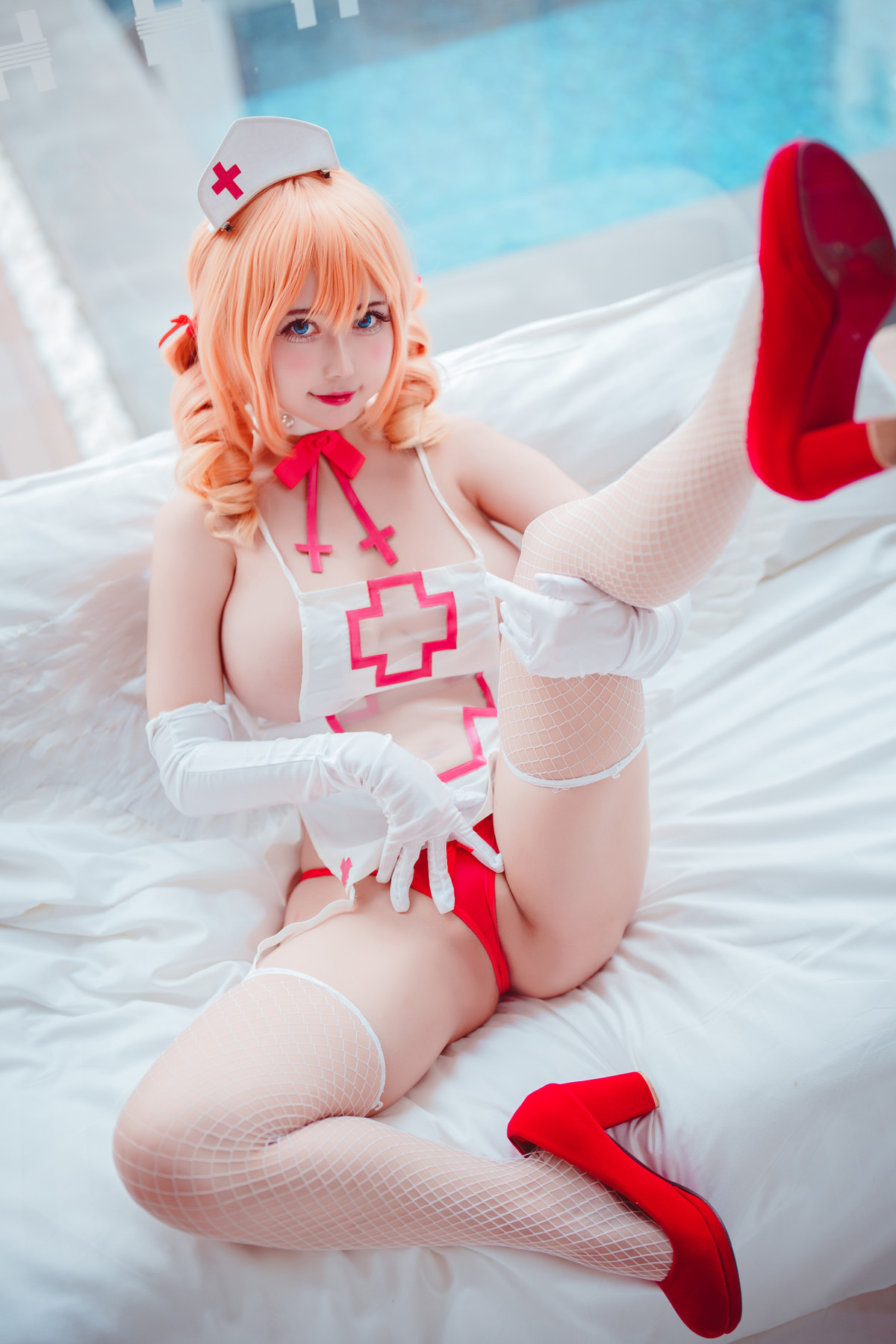 Cosplay 沖田凜花Rinka Angle Nurse(15)