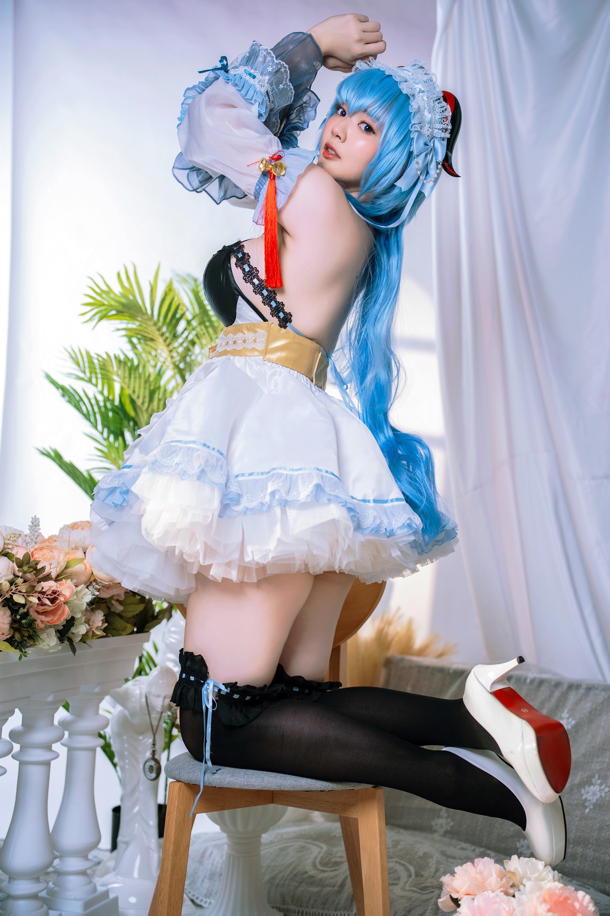 Cosplay Ying Tze 甘雨 Ganyu Maid(19)